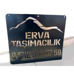 Erva Taşımacılık Saç Metal Tablo ve Tabela 60x40cm
