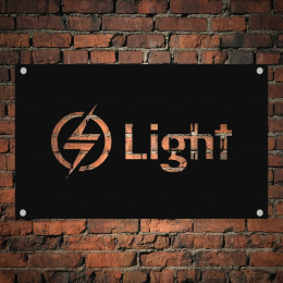 Firmaya Özel LİGHT IŞIK ELEKTRONİK TABELA Ham Saç Tabela  70x40 cm