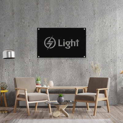 Firmaya Özel LİGHT IŞIK ELEKTRONİK TABELA Ham Saç Tabela  70x40 cm