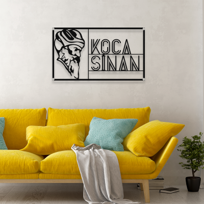 Firmaya Özel MİMAR SİNAN KOCA SİNAN Ham Saç Tabela   70x40 cm