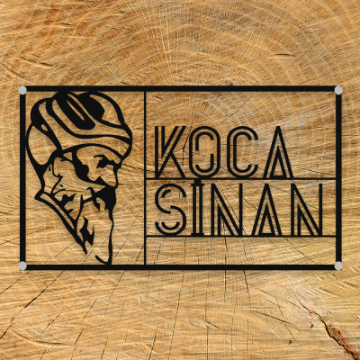 Firmaya Özel MİMAR SİNAN KOCA SİNAN Ham Saç Tabela   70x40 cm