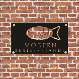 Firmaya Özel MODERN SERİES STANDS Ham Saç Tabela 50x30 cm