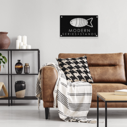 Firmaya Özel MODERN SERİES STANDS Ham Saç Tabela 50x30 cm