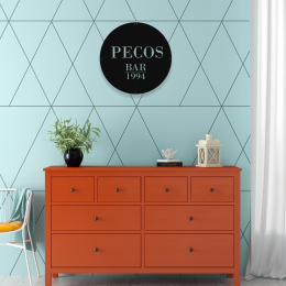 Firmaya Özel PACOS BAR KUŞADASI Ham Saç Tabela Yapımı  50x50 cm