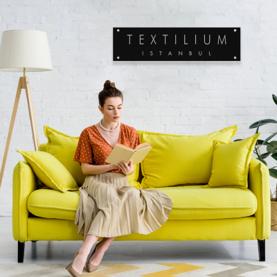 Firmaya Özel Textılıum İstanbul Ham Saç Tabela 70x20 cm