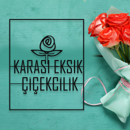 Firmaya Özel KARASI EKSİK ÇİÇEKCİLİK METAL SAÇ TABELA 60x45 cm 