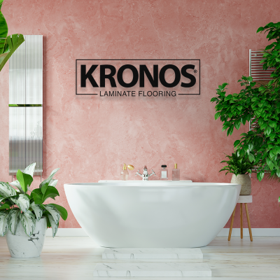 Firmaya Özel Kronos Laminate Floring Dekarosyon Metal Saç Tabela 60x20 cm