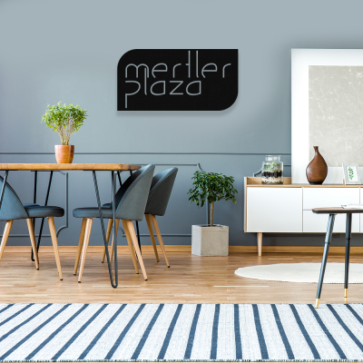 Firmaya Özel Merter Plaza Dekarosyon İçin Metal Tabela   60x30 cm