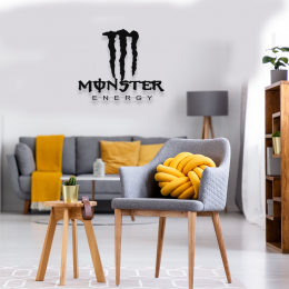 Firmaya Özel Monster Enerji Metal Tabela Metal Saç Tabela  50x30 cm 