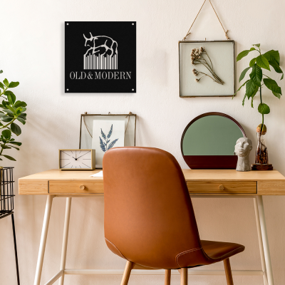 Firmaya Özel Old Modern Ham Saç Tabela 50x50 cm