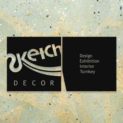 Firmaya Özel Sketch Design Sergi Salonu Tabela Metal Saç Tabela  65x35 cm 