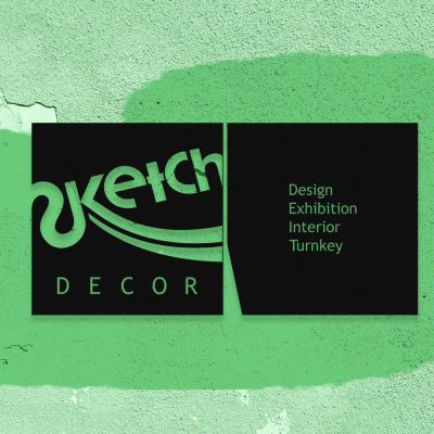 Firmaya Özel Sketch Design Sergi Salonu Tabela Metal Saç Tabela  65x35 cm 