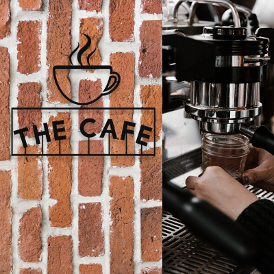 Firmaya Özel THE CAFE VE KAHVE FİNCANI METAL  Tabela 50x40 cm 