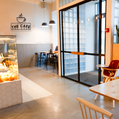 Firmaya Özel THE CAFE VE KAHVE FİNCANI METAL  Tabela 50x40 cm 