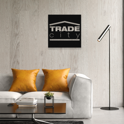 Firmaya Özel Trade City Dekarosyon Metal Saç Tabela  50x50 cm