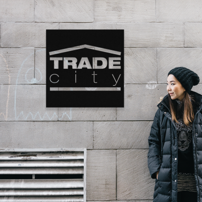 Firmaya Özel Trade City Dekarosyon Metal Saç Tabela  50x50 cm