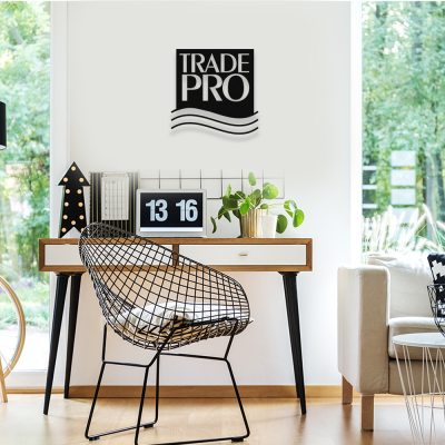 Firmaya Özel Trade Pro Firması İçin Metal Saç Lazer Kesimli Tabela  50x50 cm