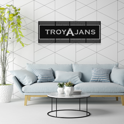 Firmaya Özel Troya Ajans Reklam Metal Tabela Metal Saç Tabela  50x30 cm 