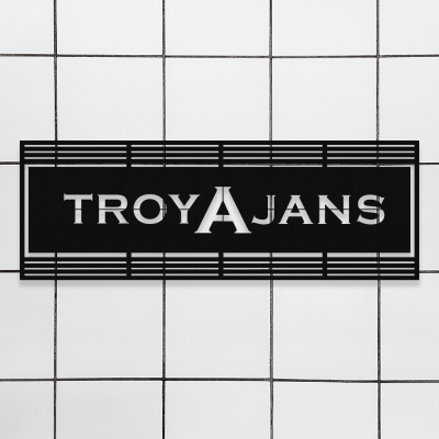 Firmaya Özel Troya Ajans Reklam Metal Tabela Metal Saç Tabela  50x30 cm 