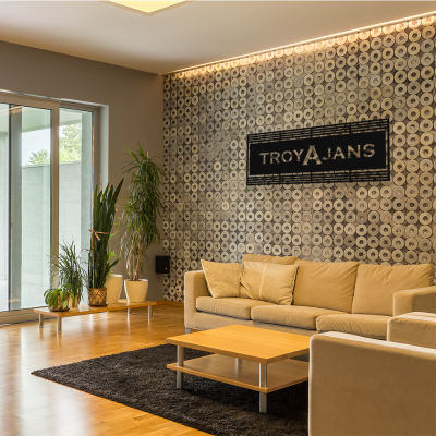 Firmaya Özel Troya Ajans Reklam Metal Tabela Metal Saç Tabela  50x30 cm 