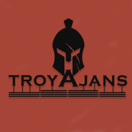 Firmaya Özel Troya Ajans Zeminsiz Metal Tabela Metal Saç Tabela  50x30 cm 