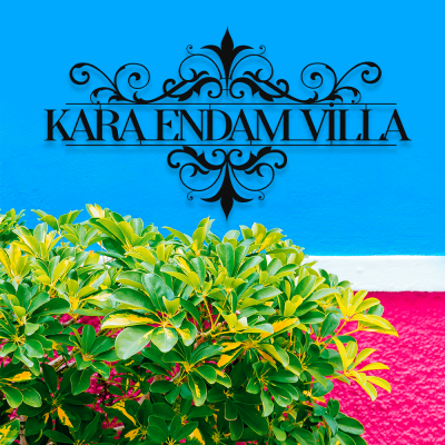 Villalara Özel Kara Endam Villası Metal Tabela Metal Saç Tabela  50x30 cm 