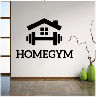 Homegym Yazısı Duvar Stickerı