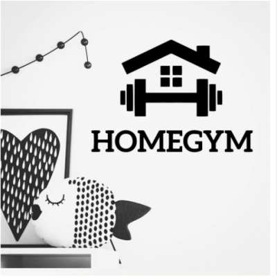 Homegym Yazısı Duvar Stickerı