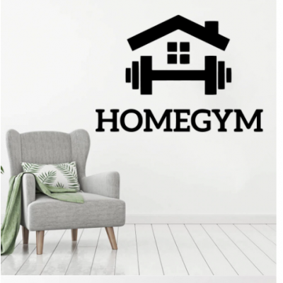 Homegym Yazısı Duvar Stickerı