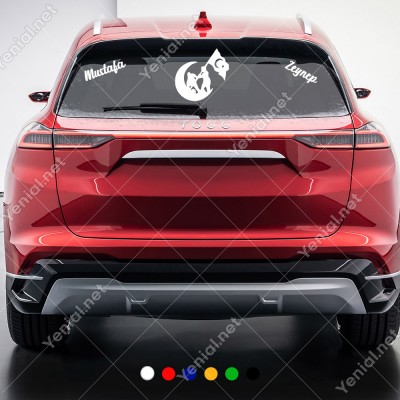 Çanakkale Geçilmez ve Kişiye Özel 2 Adet İsim Stickerları