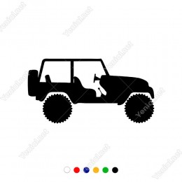 4x4 Jeep Araba Araç Sticker Yapıştırma