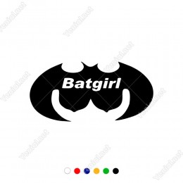 Batmanin Komik Batgirl Yazılı Hali Sticker Yapıştırma