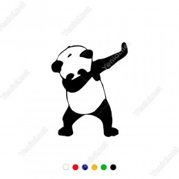 Dans Eden Sevimli Panda Sticker Yapıştırma