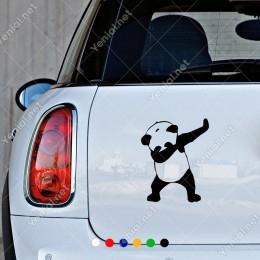 Dans Eden Sevimli Panda Sticker Yapıştırma
