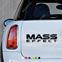 Efektli Mass Effect Yazısı Sticker Yapıştırma