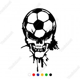 Futbol Topu ve Kuru Kafa Sticker Yapıştırma