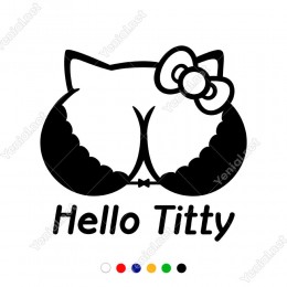 Hello Titty-Merhaba Göğüs-Cicik Sticker Yapıştırma