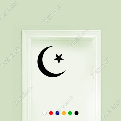 İstanbul ve Ay Ay Yıldız Simgesi Araba Sticker