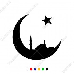 İstanbul ve Ay ve Yıldız Stickerı Yapıştırması