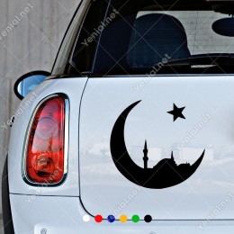İstanbul ve Ay ve Yıldız Stickerı Yapıştırması