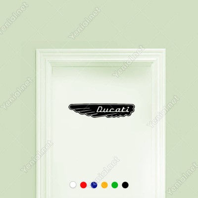 Kanat Ducati Motor Logosu Sticker Yapıştırma