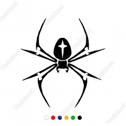 Keskin Ayaklı Örümcek Etiket Sticker Yapıştırma