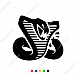 Kobra Yılanı Hayvanı Sticker Yapıştırması Araç ve Duvar İçin