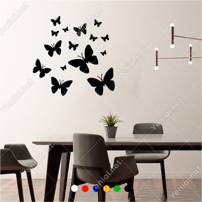 Farklı Ebat ve Çeşitte Kelebekler Butterfly 60x44 cm Duvar Sticker