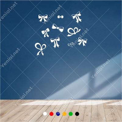 Farklı Ebat ve Ölçülerde Kurdela 60x60 cm Duvar Sticker