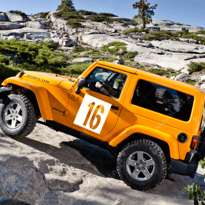 1'Den 20'Ye Kadar Kare İçinde Şablon Rakam Sayı Sticker 