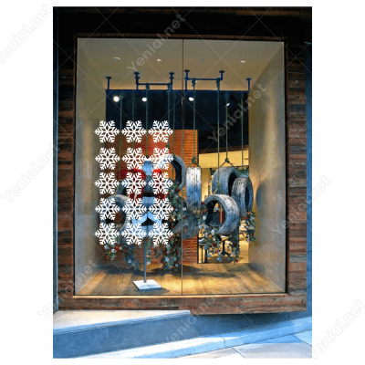 40 Adet Kar Tanesi Yılbaşı Süslemesi Stickeri Çıkartması