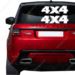 4x4 Efektli Yazı Off Road Arabalar İçin Sticker