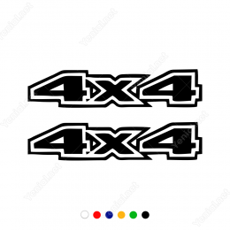 4x4 İçi Boş Yazı Off Road Arabalar İçin Sticker