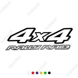 4x4 Off Rally Raıd Yazısı Sticker Yapıştırma